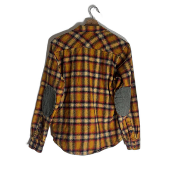 Iron and Resin Shirt Mens Small Flannel Elbow Patches Made in USA Button Down - Picture 9 of 9